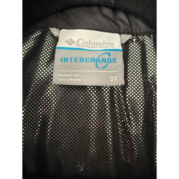 Columbia Interchange Omni-Tech 3-in-1 Jacket – Charcoal Gray – Size 3X Mens VGUC - Picture 9 of 9